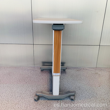 Mesa de cama ajustable de aluminio para hospitales